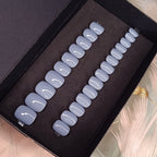 GRIS BLEUTÉ - CARRÉ EXTRA COURT ARRONDI