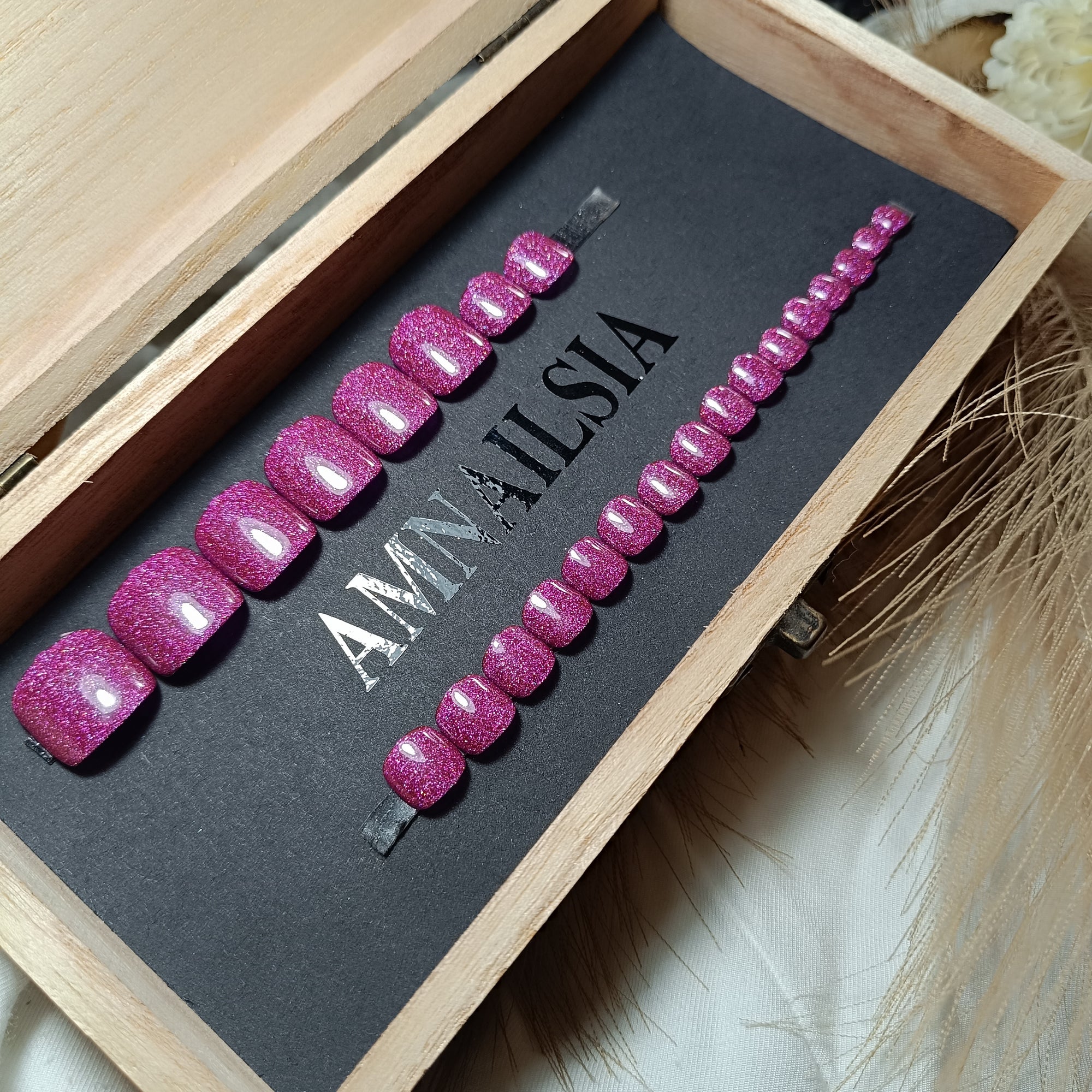 Violet pailleté - Pied