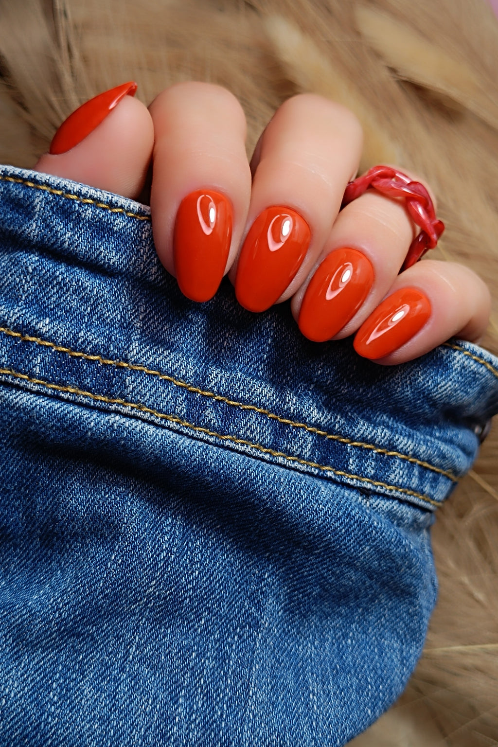 Terracotta orangé - Glossy ou mat 🍁