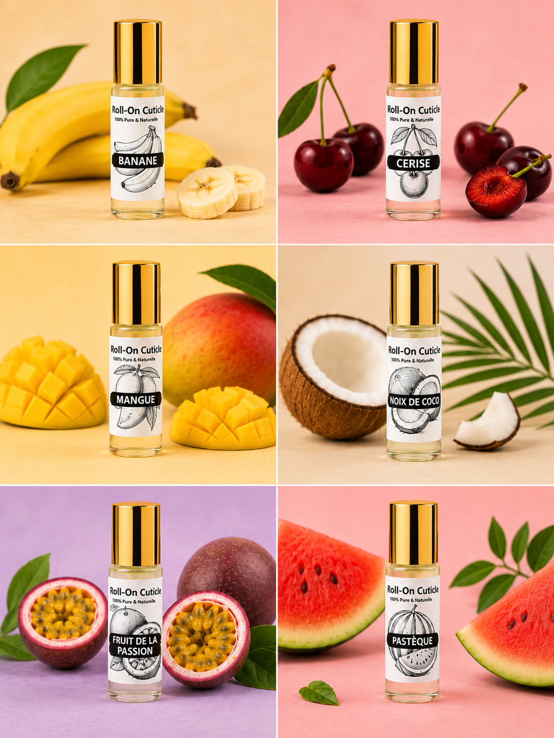 Coffret Découverte – 6 Roll-on à Cuticules