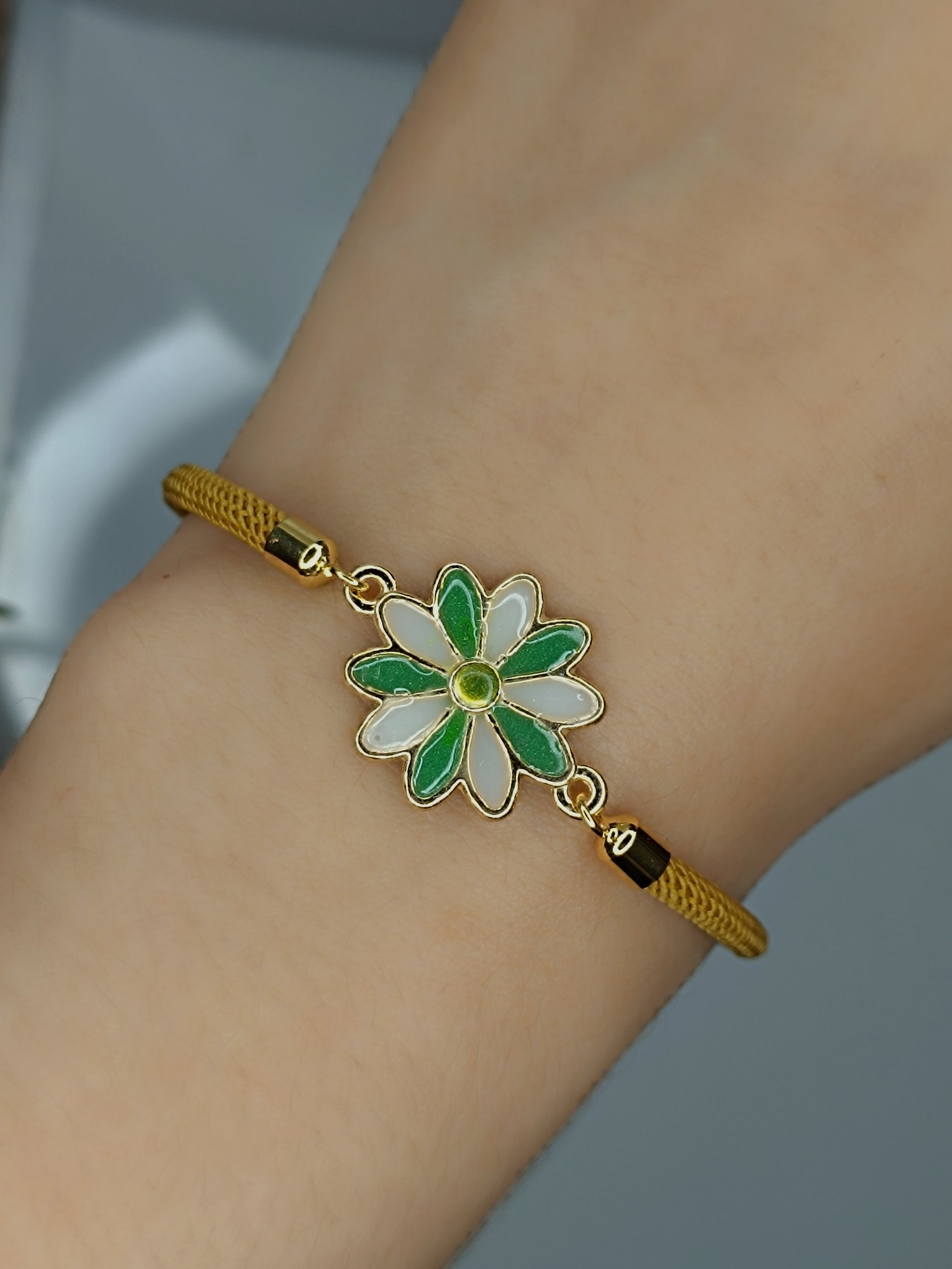 Bracelet Flower Green