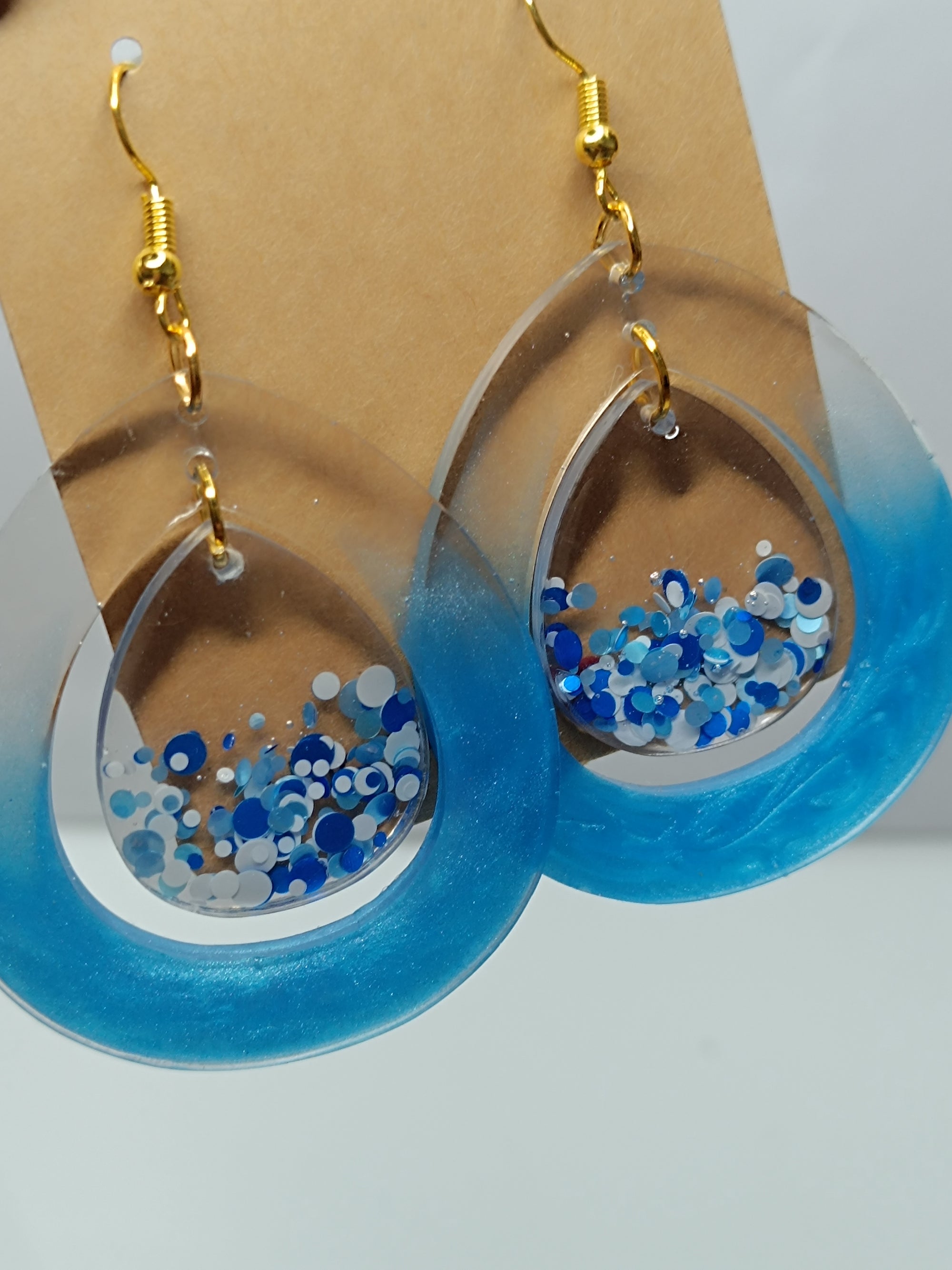 Boucle d'oreille Océan